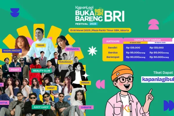 BRI Selenggarakan KapanLagi Buka Bareng Festival 2025, 15-16 Maret