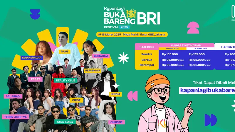 BRI Selenggarakan KapanLagi Buka Bareng Festival 2025, 15-16 Maret