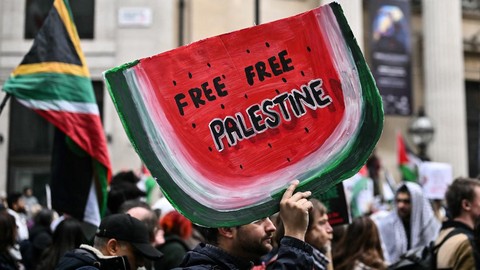 Polisi Tangkap 365 Demonstran Bela Palestina di London